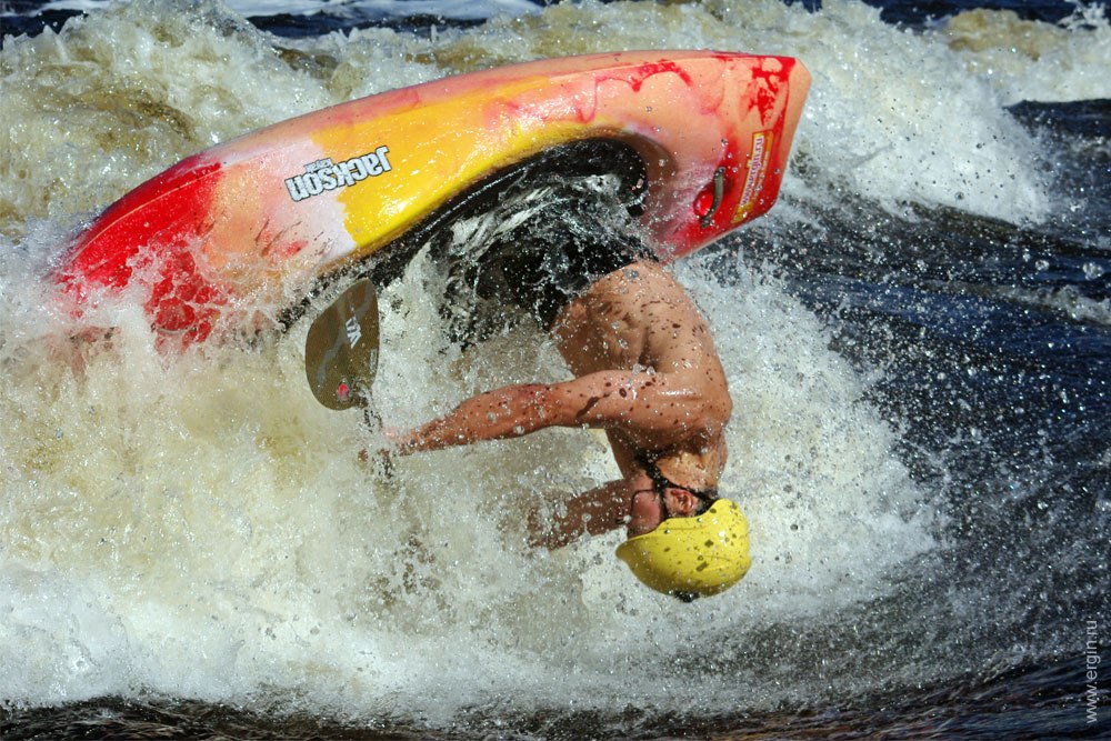 Луп родео-каякинг Ергин Григорий loop freestyle kayak