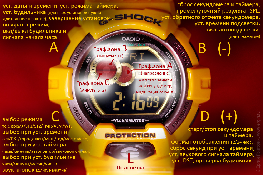 Как Настроить Часы G-shock Protection Инструкция На Русском Видео - фото 2