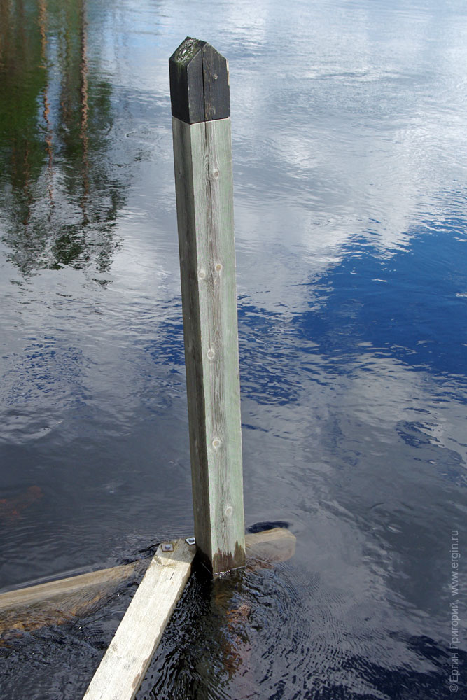 Залитый уровень воды в Лиексе Lieksa Neitikoski