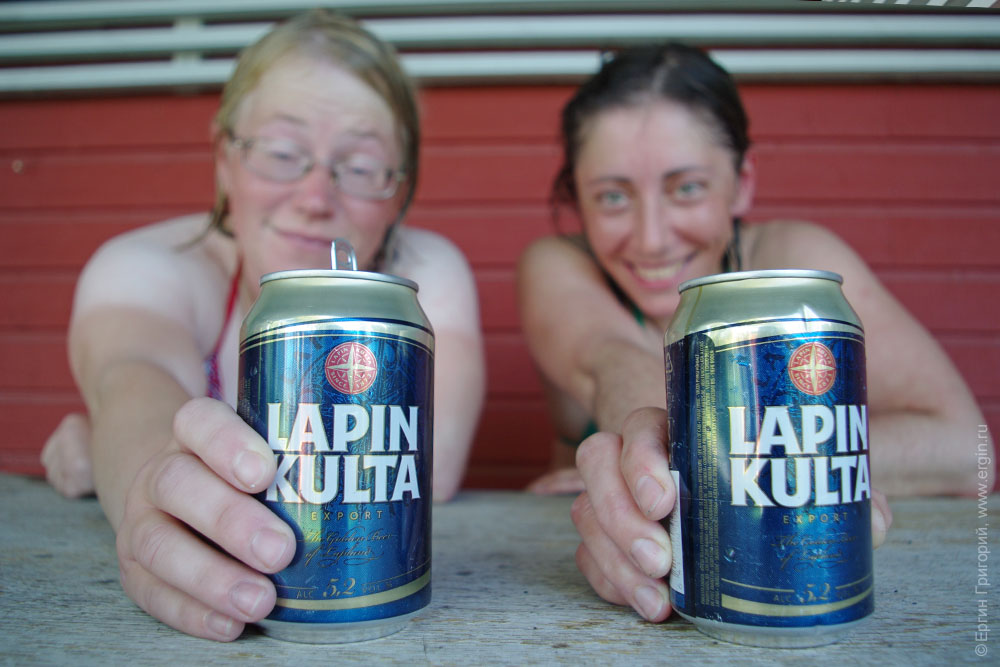 Пиво Lapin Kulta после бани