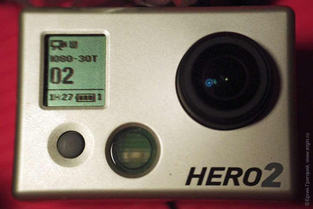Жидкокристалический экран видеокамеры GoPro 2