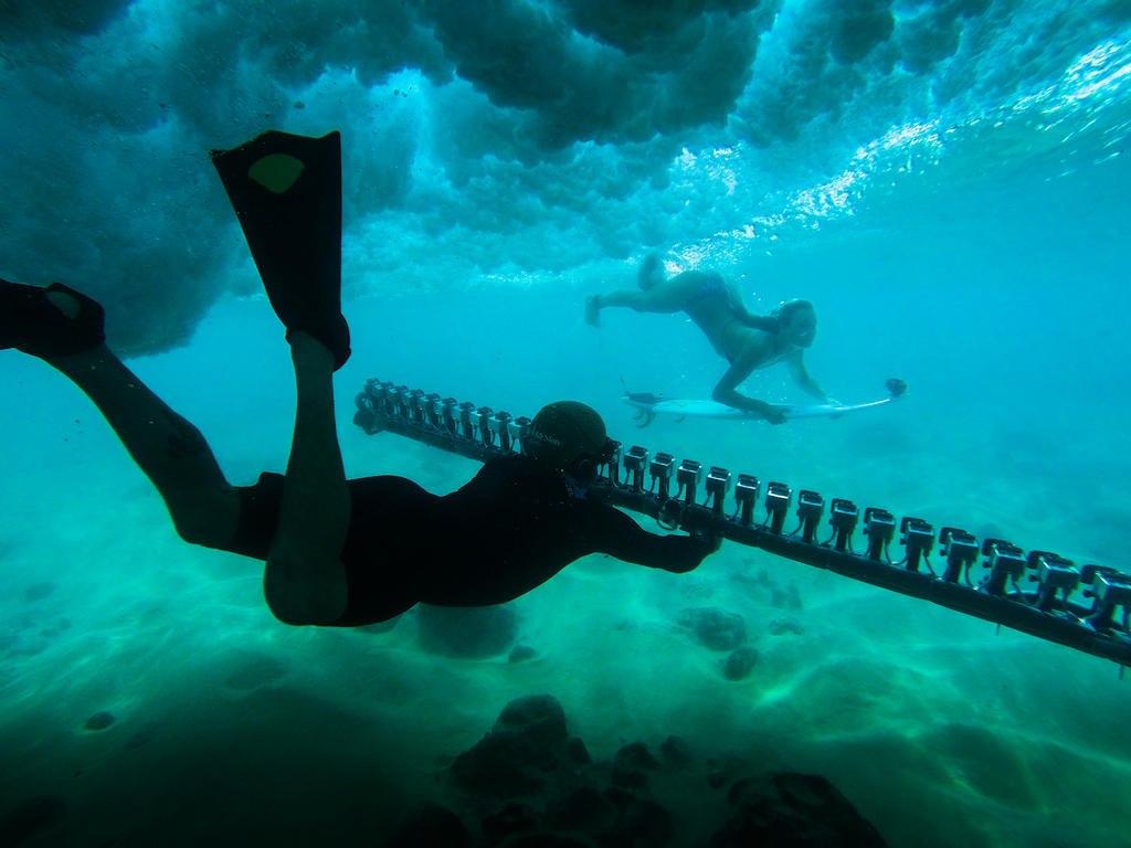 Подводные съемки Alana Blanchard на массив множества камер GoPro
