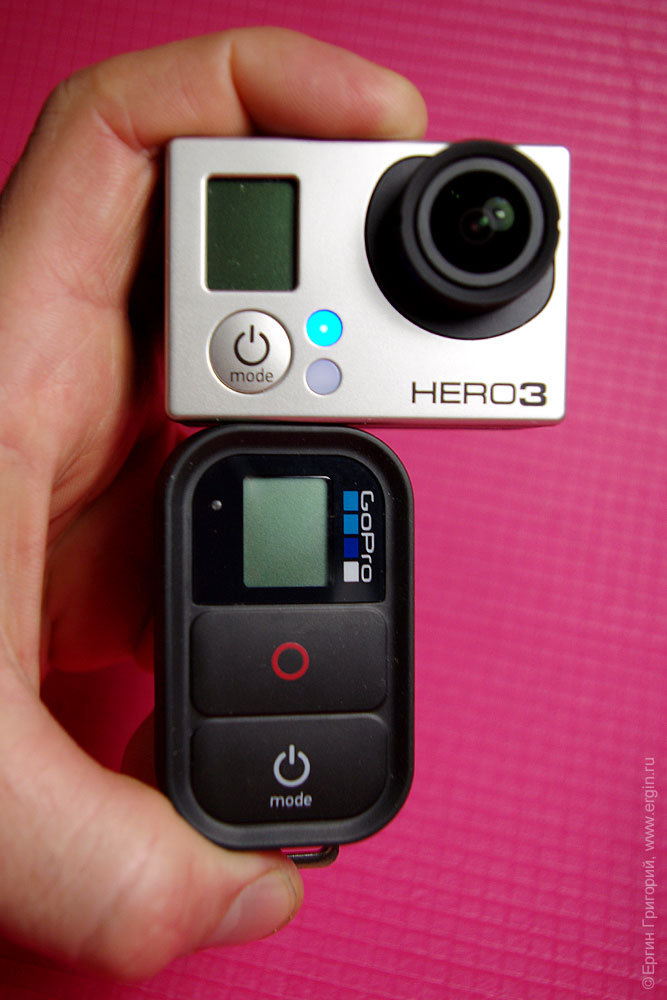 При отключении пульта GoPro камера Hero 3 переходит в режим ожидания
