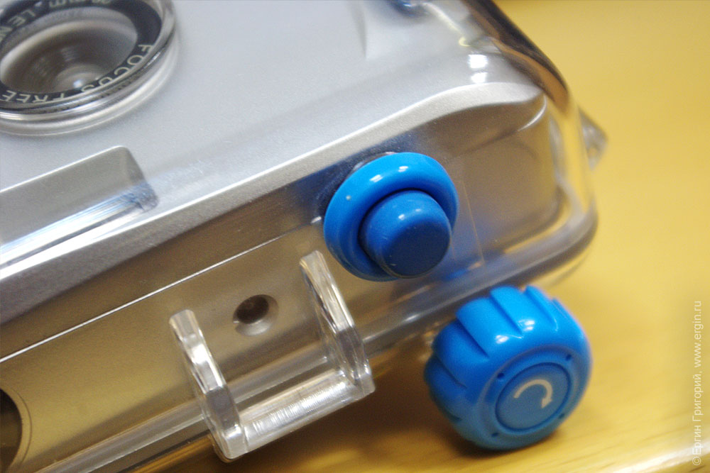 Пластиковые кнопки и ролик перемотки пленки GoPro Hero