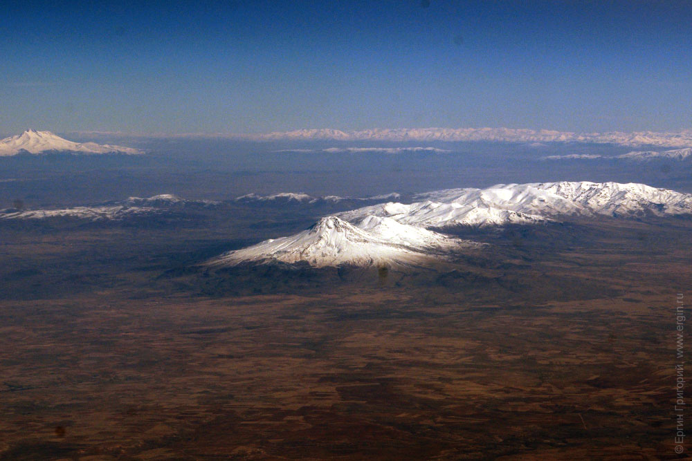 Турецкие горы с самолета