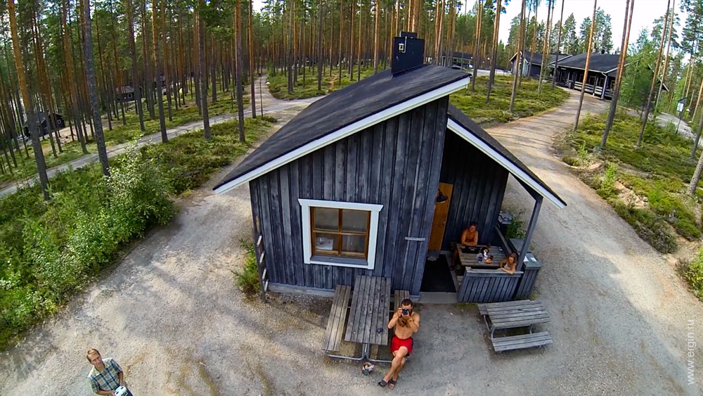 camping Neitikoski with a bird s-eye view