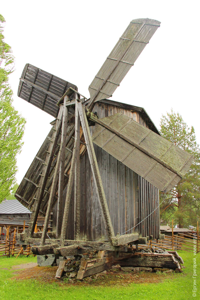Mill Lieksa Pielisen деревянная мельница в Лиексе