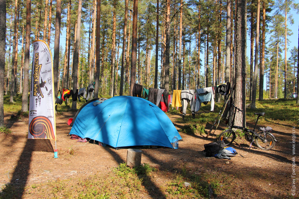 Лагерь в кемпинге Нейтикоски