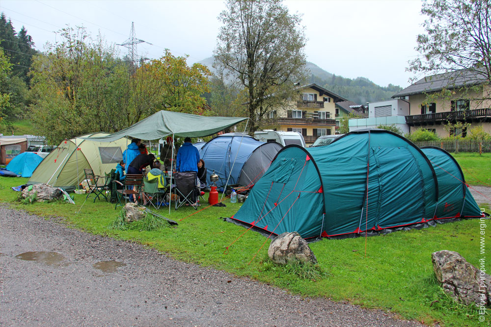 Палатки в кемпинге Австрия