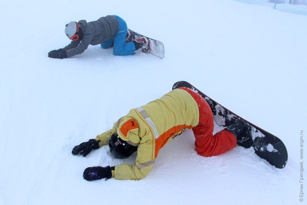 Сноубордисты молятся о хорошей погоде