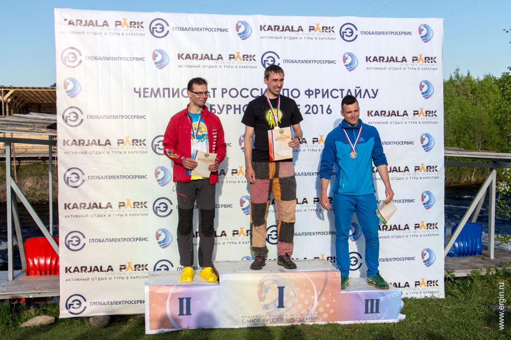 Победители Чемпионата России по фристайлу на бурной воде К1М