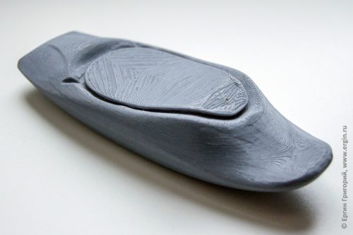 Модель каяка сделанная при помощи 3D принтера