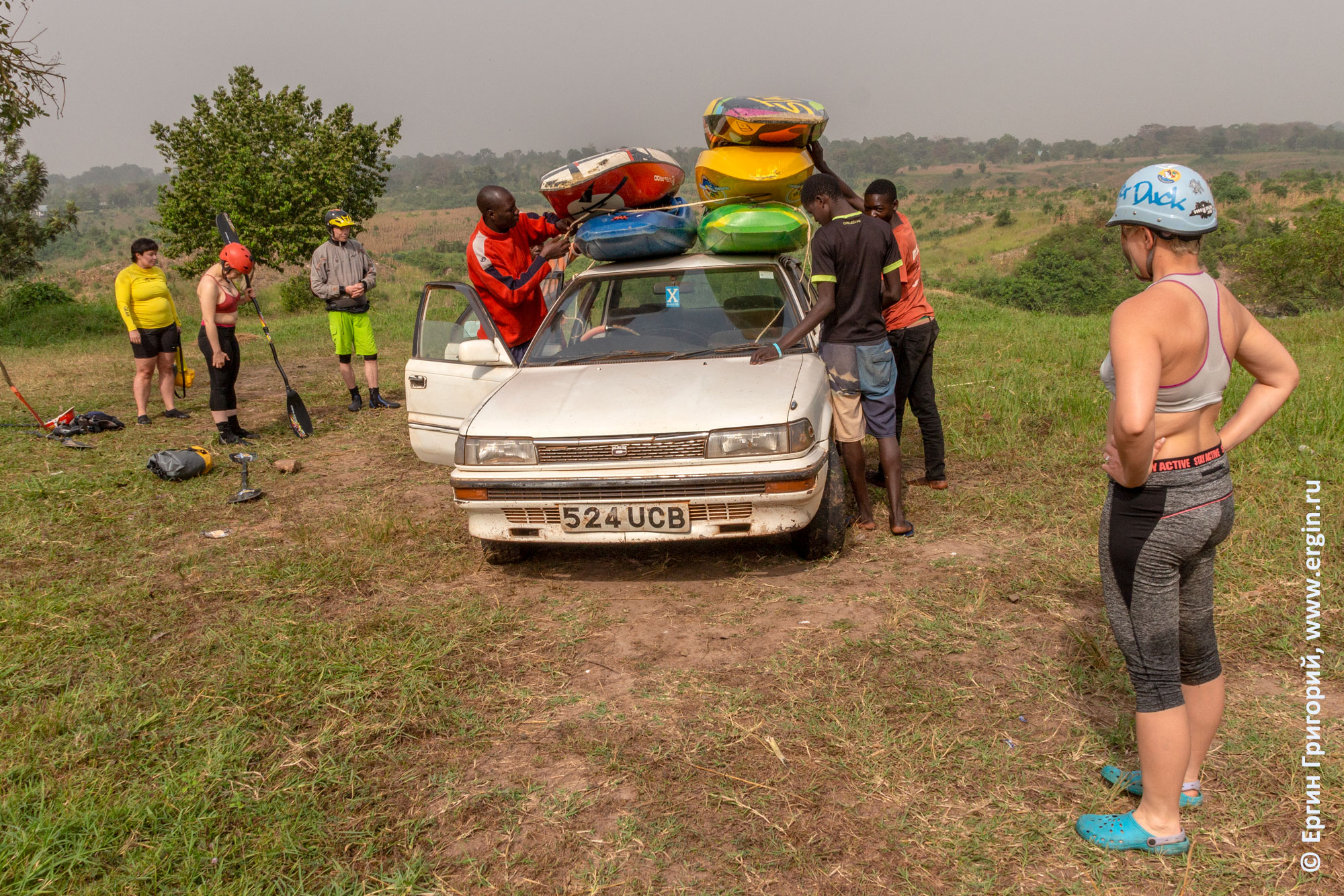 Уганда такси для каякеров