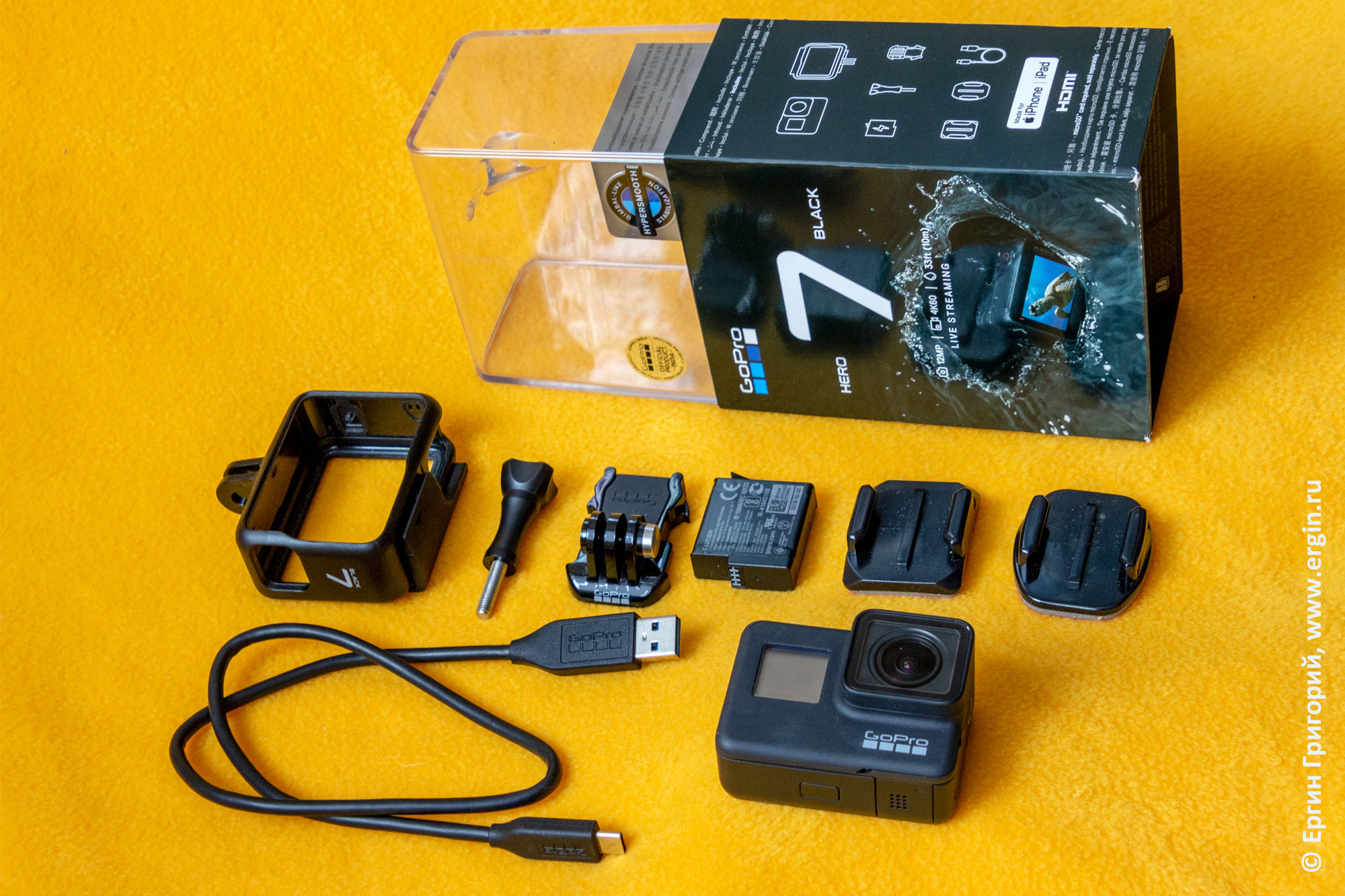 Стандартная комплектация набор GoPro Hero 7 black