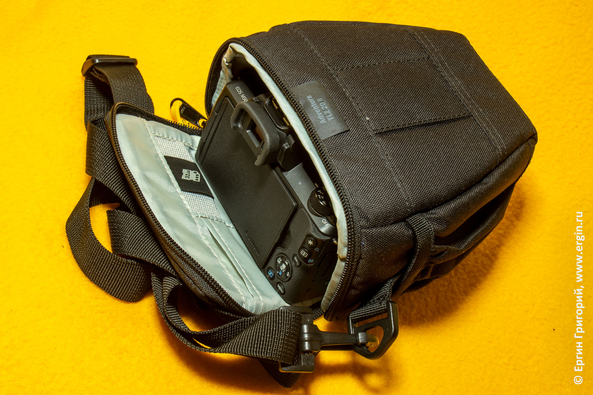 Lowepro Adventura TLZ 20 II - лучшая сумка для системных фотоаппаратов Canon M50 и M6 Mark 2